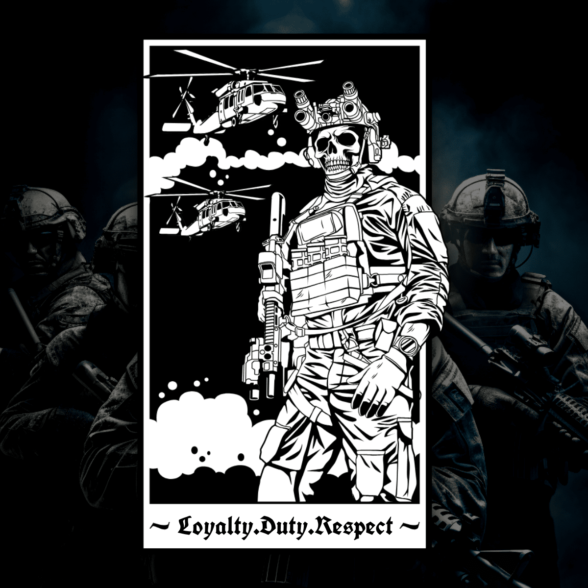 "LOYALTY • DUTY • RESPECT"Crewneck - ActofValor