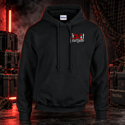 „RAVEN" Tactical Hoodie schwarz mit ActofValor Brustlogo - ActofValor