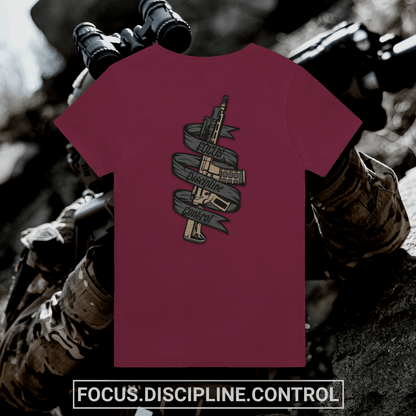 "FOCUS • DISCIPLINE • CONTROL" T-Shirt - ActofValor