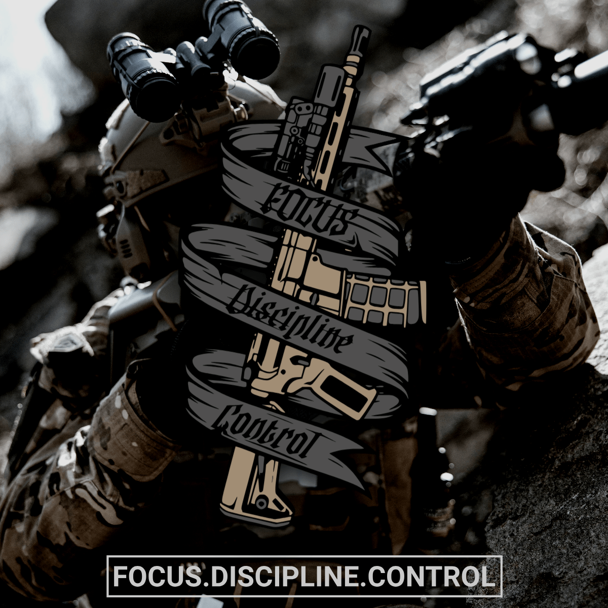 "FOCUS • DISCIPLINE • CONTROL" T-Shirt - ActofValor