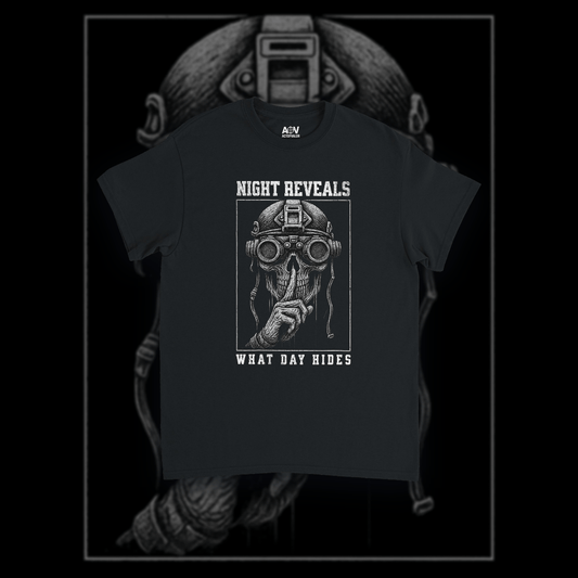 "Night Reveals What Day Hides" T-Shirt - ActofValor